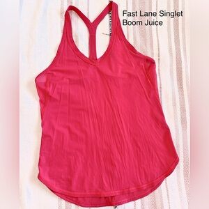 LuLu Lemon Fast Lane Singlet